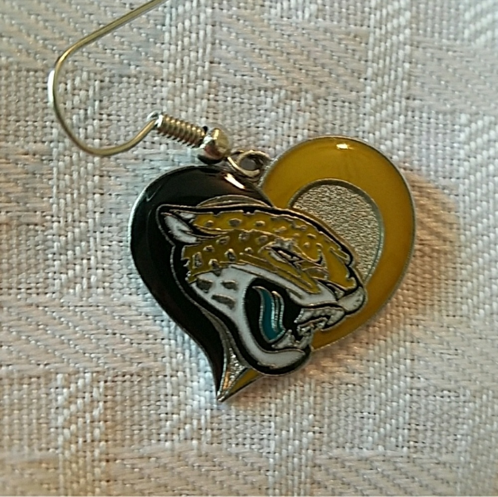 Jacksonville Jaguars Earrings - Picture 3 of 3